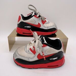 NIKE Air Max Sneakers | Size 6C Toddler | Red, White & Black